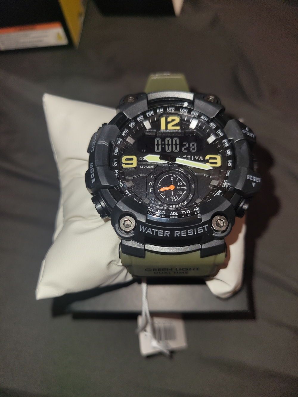 Invicta Black and Olive Green Tactical Sport Watch